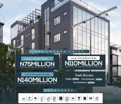 M.o.n.t.e.s.s.a. Mid-rise Luxury Project with a Rooftop, Pool, Gym, Yaba, Lagos, Flat / Apartment for Sale