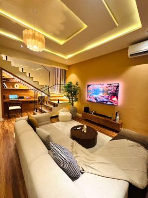 Luxury Beautiful Water View Mini with Pool and Ps5, Located Inside an Estate,good Water,water View Etc, Ikate Elegushi, Lekki, Lagos, Terraced Duplex Short Let