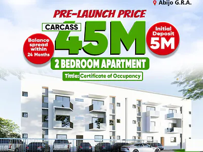 Affordable 2 Bedroom Carcass Apartment