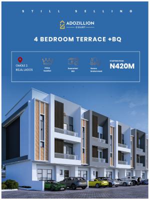 4-bedroom Terrace + Bq --- ₦420m, 4-bedroom Fully Detached + Bq — ₦520m 2-bedroom Apartment + Bq — ₦, Omole Phase 2, Ikeja, Lagos, Terraced Duplex for Sale