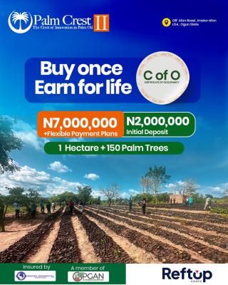Enjoy Prosperity From Agriculture ‚invest & Earn From Oil Palm, Make Money From Oilpalm.own an Hectare of Farmland with 150 Palm Trees, Imeko Afon, Ogun, Mixed-use Land for Sale