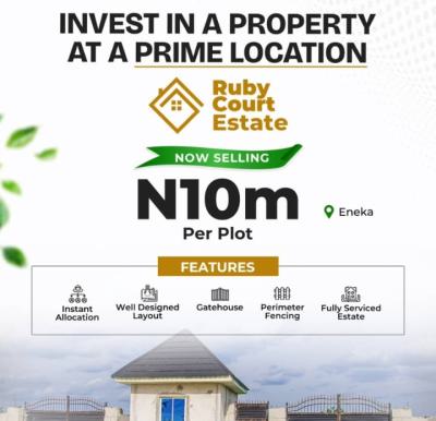 Serviced Plots of Land in a Ruby Court Estae Annex, Eneka, Port Harcourt, Rivers, Residential Land for Sale