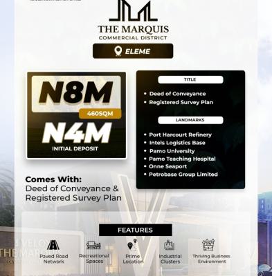 Plots of Land in Dedicated Commercial District, Eleme, Rivers, Commercial Land for Sale