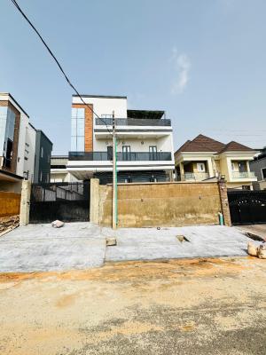 Majestically Built 5 Bedroom Fully Detached Duplex Plus Cinema, Bq, Stunningly Designed Home with Cinema, Roof Terrace, Bq in an Estate, Gra Phase 2, Magodo, Lagos, Detached Duplex for Sale