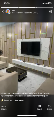 Luxurious Spacious Fully Furnished Studio Apt in a Well Secured Estate, Orchid Road, Ikota, Lekki, Lagos, Self Contain (single Rooms) for Rent