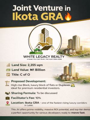 2,355 Square Meter of Land for Jv, Gra, Ikota, Lekki, Lagos, Residential Land Joint Venture