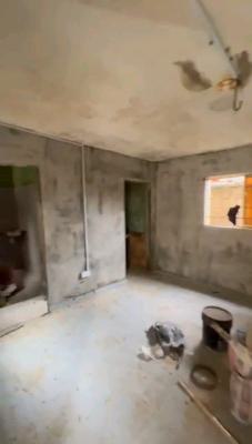 Renovated Roomself Downstairs Big and Standard with Screeded Walls, Oluwole Street in an Estate, Akoka, Yaba, Lagos, Self Contain (single Rooms) for Rent