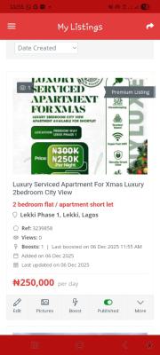Luxury 2 Bedroom City View, Freedom Way, Lekki, Lagos, Flat / Apartment Short Let