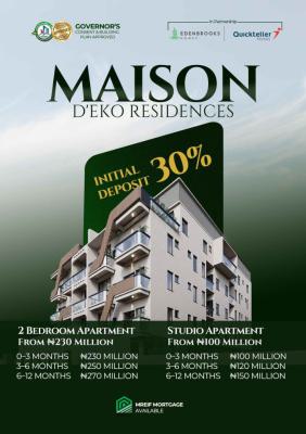 Offer of 2 Bedroom Apartment Luxury Living Lekki Phase 1, Lekki Phase 1 Off Admiralty Way, Lekki, Lagos, Block of Flats for Sale