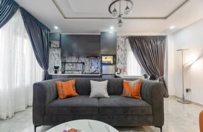 Beautiful 1 Bedroom with Waterfront, Private Cinema, Bathtub and Swimm, Lekki Phase 1, Lekki, Lagos, Flat / Apartment Short Let