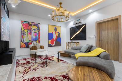 Beautiful 2 Bedroom with Waterfront, Private Cinema, Bathtub and Swimming Pool, Lekki Phase 1, Lekki, Lagos, Flat / Apartment Short Let