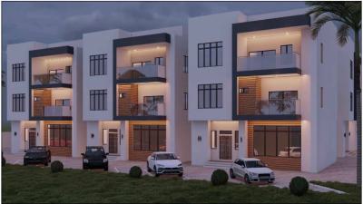4 Bedrooms Terrace Duplex with a Bq, Close to Lento Aluminum, Close to Jabi Airport Junction, By The Road, Life Camp, Abuja, Terraced Duplex for Sale