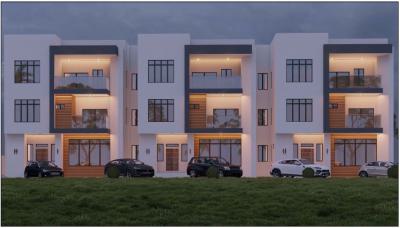 4 Bedrooms Terrace Duplex with a Bq, Close to Lento Aluminum, Close to Jabi Airport Junction, By The Road, Life Camp, Abuja, Terraced Duplex for Sale