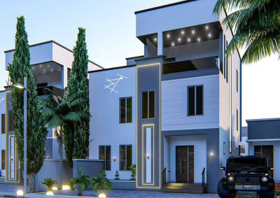 Spacious 4 Bedroom Duplex (carcass), Army Industrial Estate, Idu Industrial, Abuja, Terraced Duplex for Sale