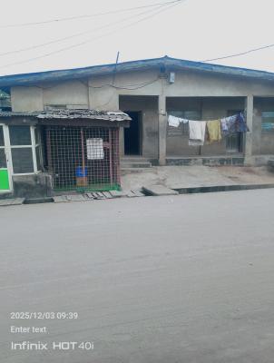 a Bungalow Building on a Land Measuring 439sqmt, Church B/stop, Ipaja, Lagos, Detached Bungalow for Sale