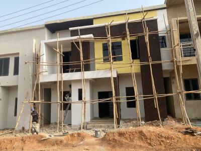 Semi Finished 4 Bedrooms Terrace Duplex with Bq, Dantata Estate, First Plot By Airport Express, By Dantata Bridge, Galadimawa, Abuja, Terraced Duplex for Sale