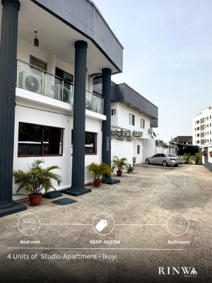 4 Units of Studio Apartments Located Within The Serene Estate, Ikoyi, Lagos, Flat / Apartment for Rent