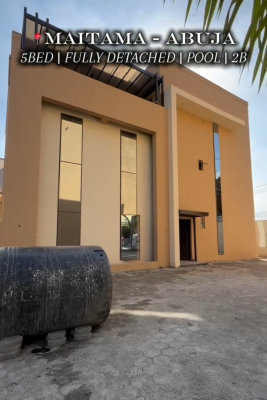 Brand New 5bedroom Fully Detached Duplex with Bq, Maitama District, Abuja, Detached Duplex for Sale