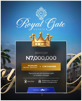 Verified and Secured Estate with Registered Survey C of O in View, Llara Epe Close to St Augustine University, Epe, Lagos, Residential Land for Sale