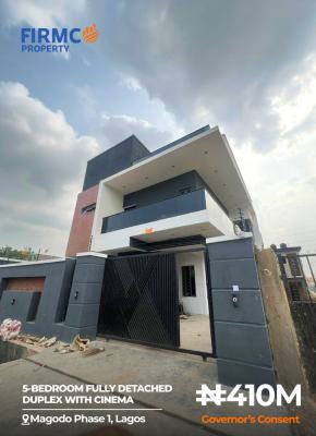 Stunning 5-bedroom Fully Detached Duplex with Cinema, Gra Phase 1, Magodo, Lagos, Detached Duplex for Sale