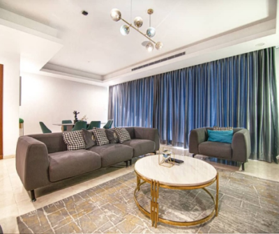 Luxury 2-bedroom Penthouse with a Private Cinema, Eko Atlantic City, Lagos, Flat / Apartment Short Let