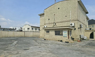 Investors Goldmine: Prime 4,111sqm Land + 2 Units  2-storey Buildings, Ilupeju, Lagos, Mixed-use Land for Sale