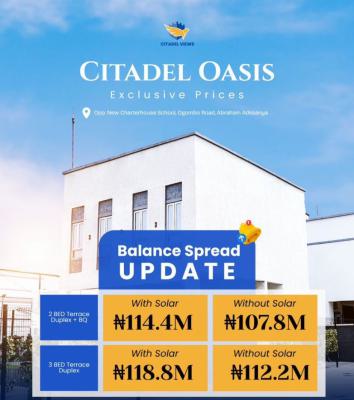 Own a Smart Terrace at Citadel Oasis - with a Payment Plan, Citadel Oasis, Ogombo, Ajah, Lagos, Terraced Duplex for Sale