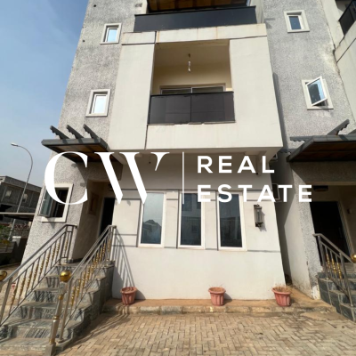 4 Bedroom Terrace with Bq  -- Guzape, Abuja, Guzape District, Abuja, House for Rent