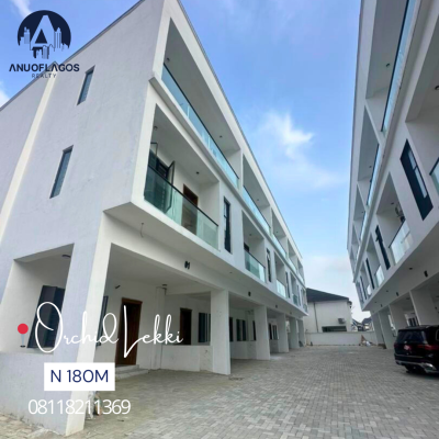 Well Built  4 Bedroom Terraced  Duplex on Two Floors, Lekki, Lagos, Terraced Duplex for Sale