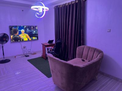 Luxury Furnished One Bedrom Apartment with Solar & Inverter (upstairs), Sangotendo, Ajah, Lagos, Flat / Apartment for Rent