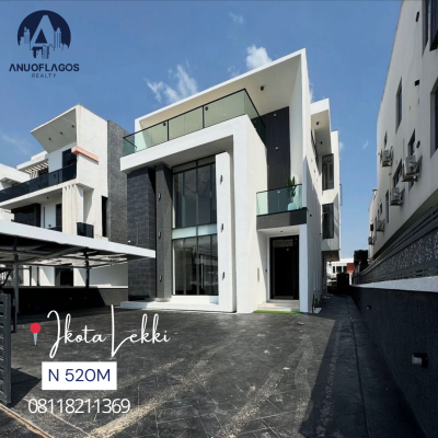 Magnificent 5 Bedroom with a Private Cinema & Pool & Gym, Ikota, Lekki, Lagos, Detached Duplex for Sale