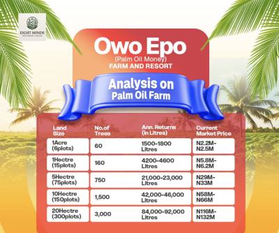 Invest in Owo Epo(palmoil) and Earn Annually, Best Agro Investment, Obafemi Owode, Ogun, Mixed-use Land for Sale