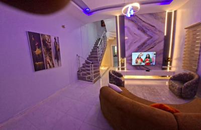 Daily, Monthly Brand New Tastefully Furnished Luxury 4 Bedroom, Chevron, Lekki, Lagos, Detached Duplex Short Let