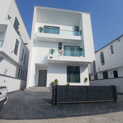 Standard  5 Bedroom Detached Duplex with Pool and Bq, Chevron, Lekki, Lagos, Detached Duplex for Sale