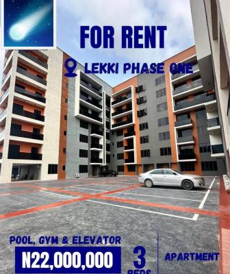 Brand New  Three Bedroom Apartment, Lekki Phase 1, Lekki, Lagos, Flat / Apartment for Rent