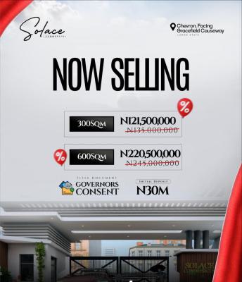 Premium Quality Land Offer with Governors Consent, Chevron Lekki, Lekki, Lagos, Residential Land for Sale