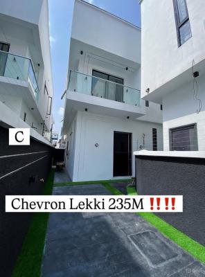 Contemporary 4 Bedroom Semi Detached Duplex with Bq, Chevron, Lekki, Lagos, Semi-detached Duplex for Sale
