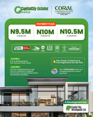 Land with Free Power of Attorney and Registered Survey, Coral Gardens Located in Enugwu-agidi, Njikoka, Anambra, Residential Land for Sale