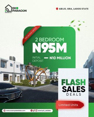 Well Designed 2 Bedroom with Registered Survey and Deed of Assignment, Eko Paragon Located  at Abijo Gra, Abijo, Lekki, Lagos, Terraced Duplex for Sale
