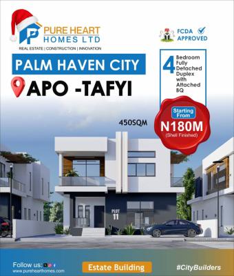 4-bedrooms Fully Detached Duplex with Bq, Palm Heaven City, Apo Tafyi, Apo, Abuja, Detached Duplex for Sale