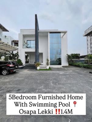 Contemporary 5 Bedroom Detached Duplex with Swimming Pool and Bq, Osapa London, Osapa, Lekki, Lagos, Detached Duplex for Sale