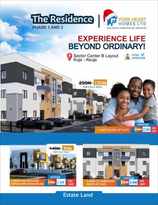 Luxury 2bedrooms Flat (the Residence), Sector Center B Layout, The Residence, Kuje, Abuja, Flat / Apartment for Sale