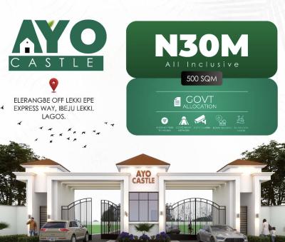100% Dry Land with Instant Allocation, Ayo Castle Located Along Lekki Epe Expressway Beside Alaro City, Eleranigbe, Ibeju Lekki, Lagos, Mixed-use Land for Sale