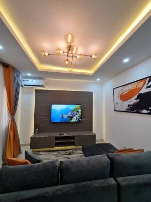 Spacious Furnished Room and Parlour Self Contained Apartment, Inside a Secured Estate,new Road Before Chevron, Lekki, Lagos, Mini Flat (room and Parlour) for Rent