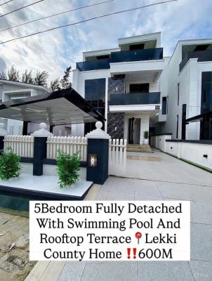 Massive 5 Bedroom Detached Duplex with Swimming Pool,cinema and Bq, Ikota, Ikota, Lekki, Lagos, Detached Duplex for Sale