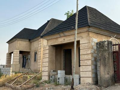 4-bedroom Bungalow Carcass + Shop, Kuchiyako Extension, Kuje, Abuja, Detached Bungalow for Sale