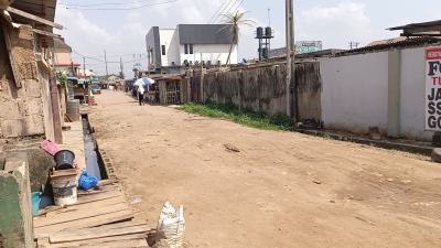 Standard Corner Piece Half Plot of Land(60 By 60) with C of O, Fatolu B/stop,beside Lasolas Club, Ipaja, Lagos, Mixed-use Land for Sale