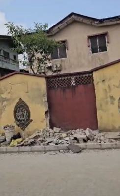 Full Plot of Land with Dilapidated Structure, Owolabi Street, Off Ago Palace Way, Okota, Isolo, Lagos, Land for Sale