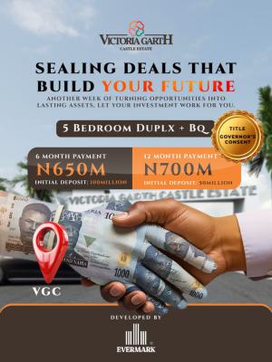 Premium Luxury 5 Bedroom Fully Detached Duplex with Bq, Top Notch Premium Luxury Estate Amenities a Place Design for Elites 1%, Vgc, Lekki, Lagos, Detached Duplex for Sale