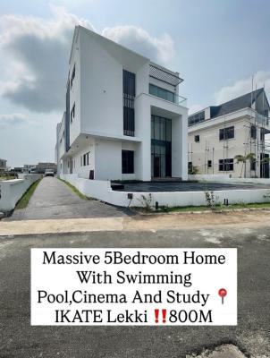 Contemporary 5 Bedroom Detached Duplex with Pool,cinema,gym and Bq, Ikate, Ikate, Lekki, Lagos, Detached Duplex for Sale